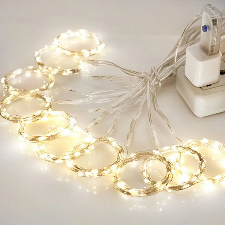 3M LED Curtain String Christmas Fairy Lights - XmasTree Online