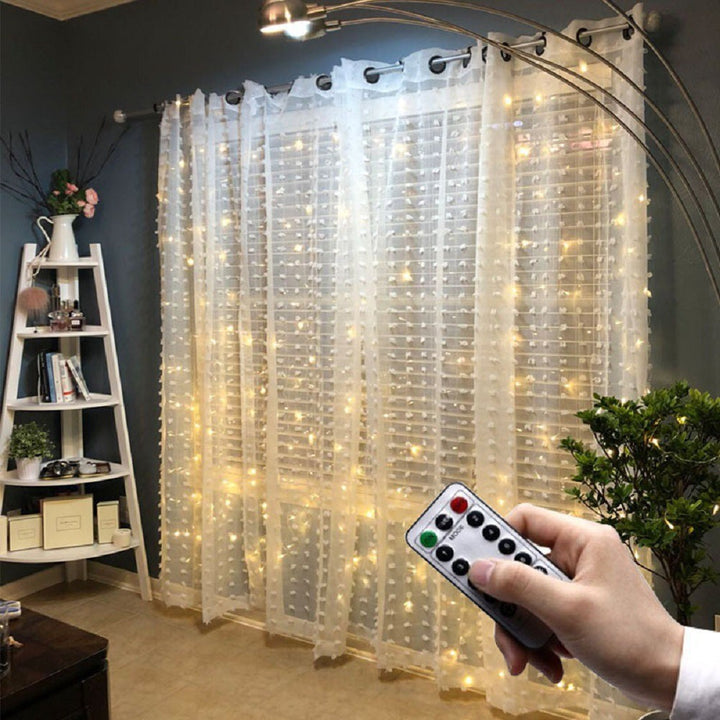 3M LED Curtain String Christmas Fairy Lights - XmasTree Online