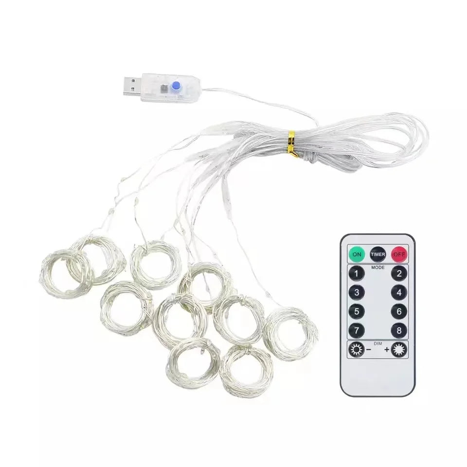 3M LED Curtain String Christmas Fairy Lights - XmasTree Online