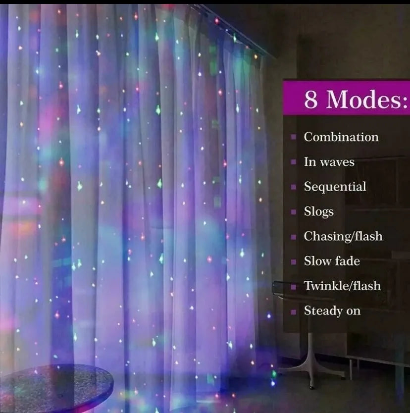 3M LED Curtain String Christmas Fairy Lights - XmasTree Online