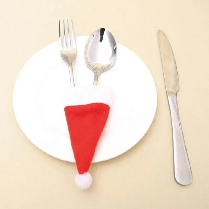Christmas Cutlery Holders – Festive Tableware Bags for Forks & Knives