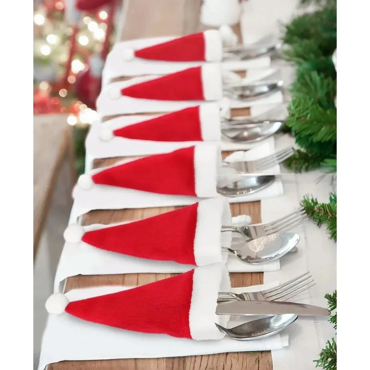 Christmas Cutlery Holders – Festive Tableware Bags for Forks & Knives
