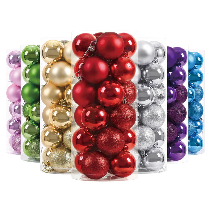 24pcs 3cm Christmas Tree Ornaments – Mini Hanging Ball Decorations