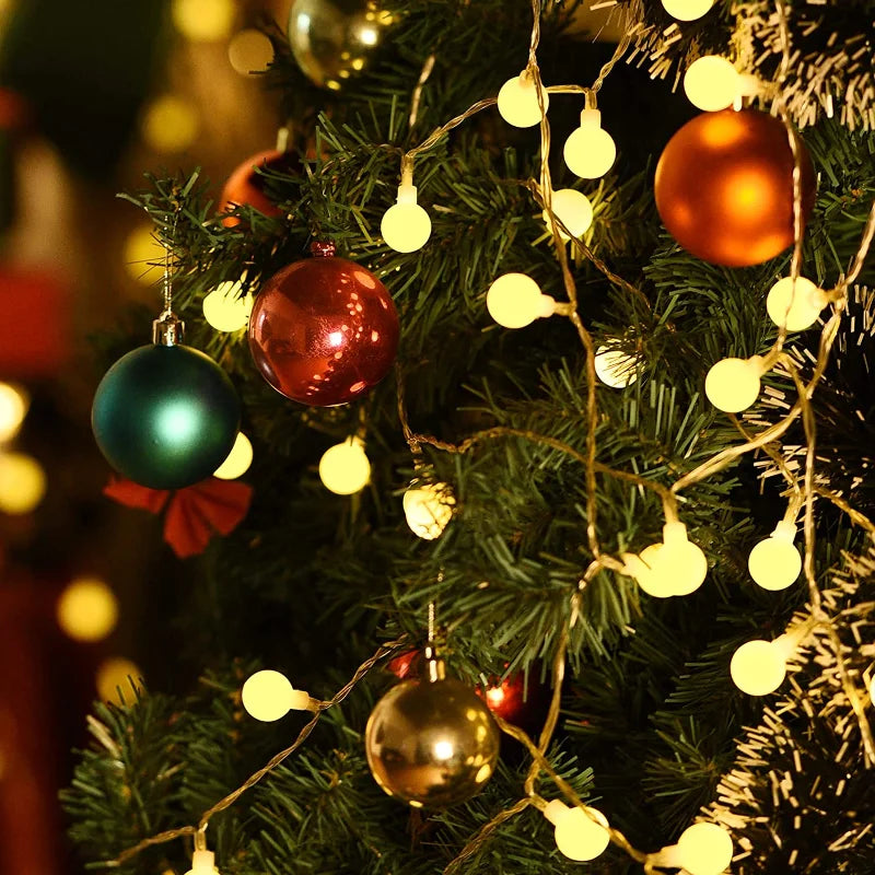 10M Globe Fairy Lights – USB/Battery String Lights for Christmas, Garden & Indoor Decor
