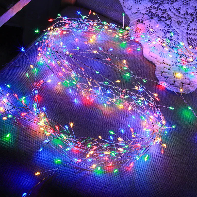 3/6/9M USB Power LED Firecracker Christmas Fairy String Lights with Remote Control