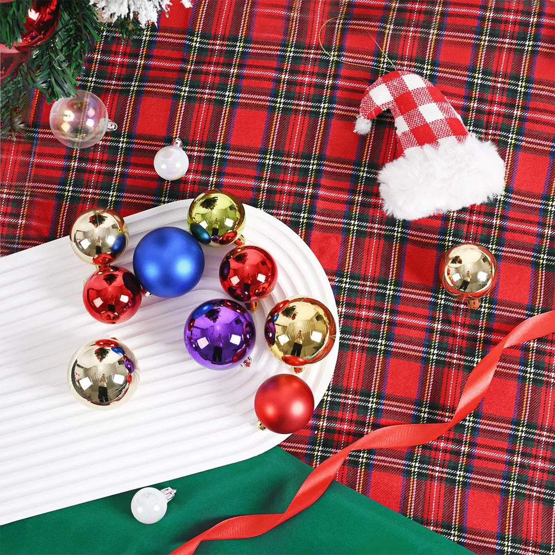 24pcs 3cm Christmas Tree Ornaments – Mini Hanging Ball Decorations
