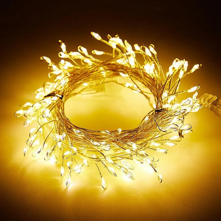 3/6/9M USB Power LED Firecracker Christmas Fairy String Lights with Remote Control