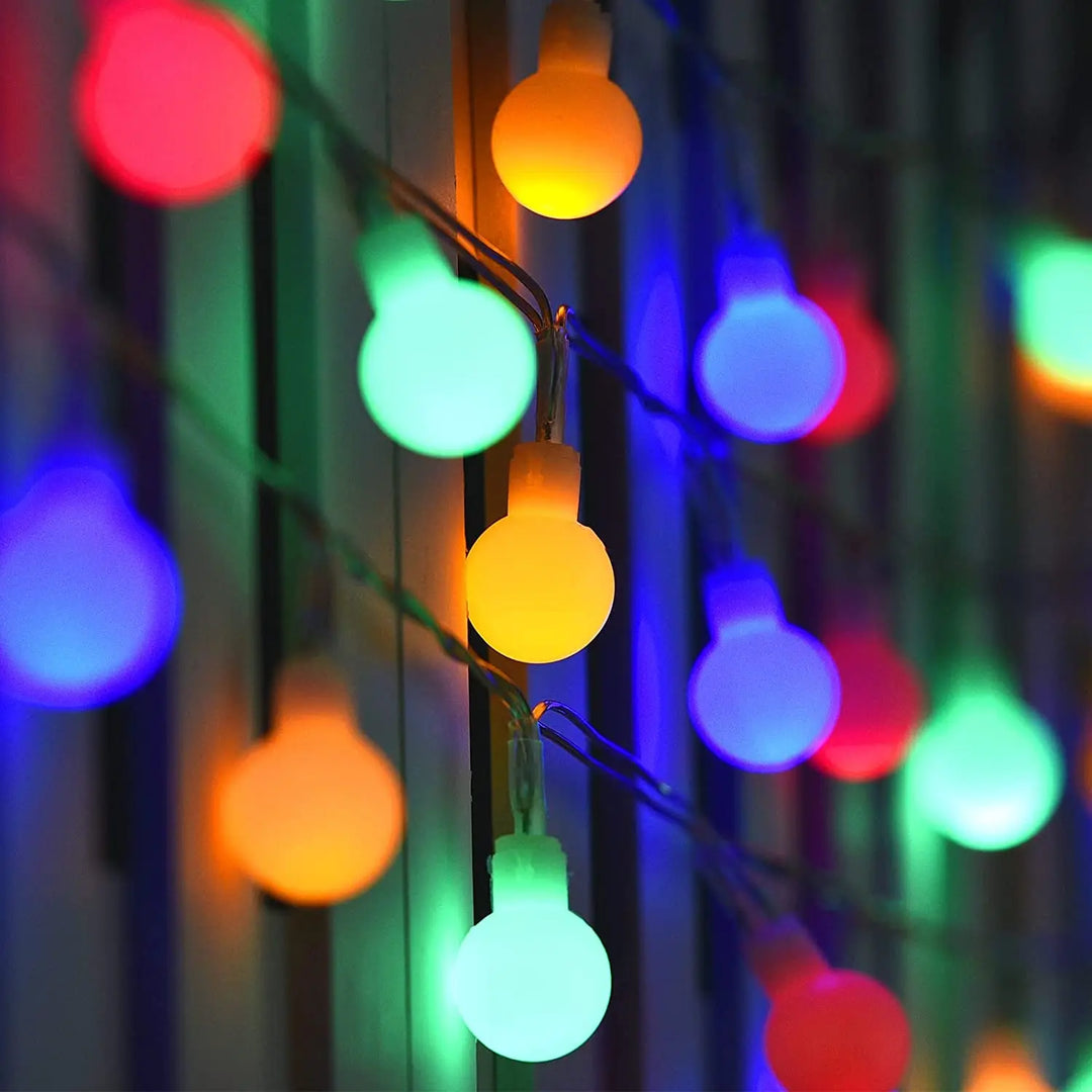 10M Globe Fairy Lights – USB/Battery String Lights for Christmas, Garden & Indoor Decor