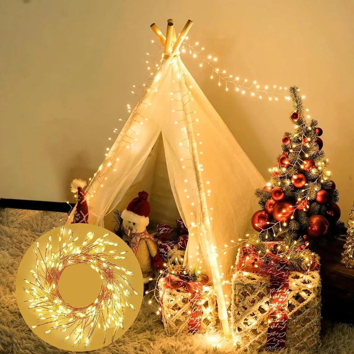 3/6/9M USB Power LED Firecracker Christmas Fairy String Lights with Remote Control
