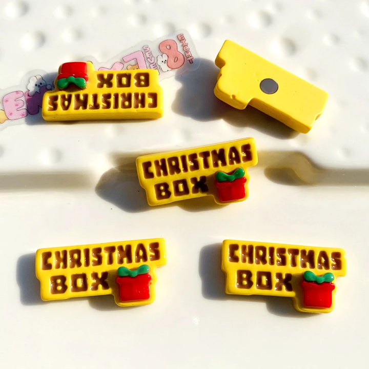 10pcs Christmas Snowman Fridge Magnets – Cute Resin Christmas Holiday Kitchen Decor