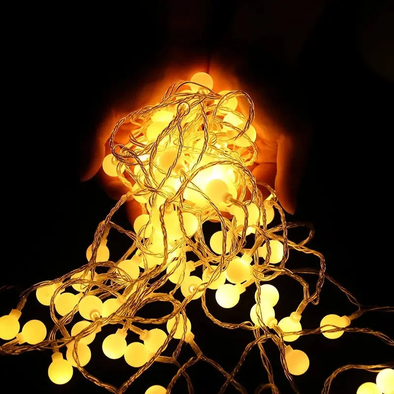 10M Globe Fairy Lights – USB/Battery String Lights for Christmas, Garden & Indoor Decor