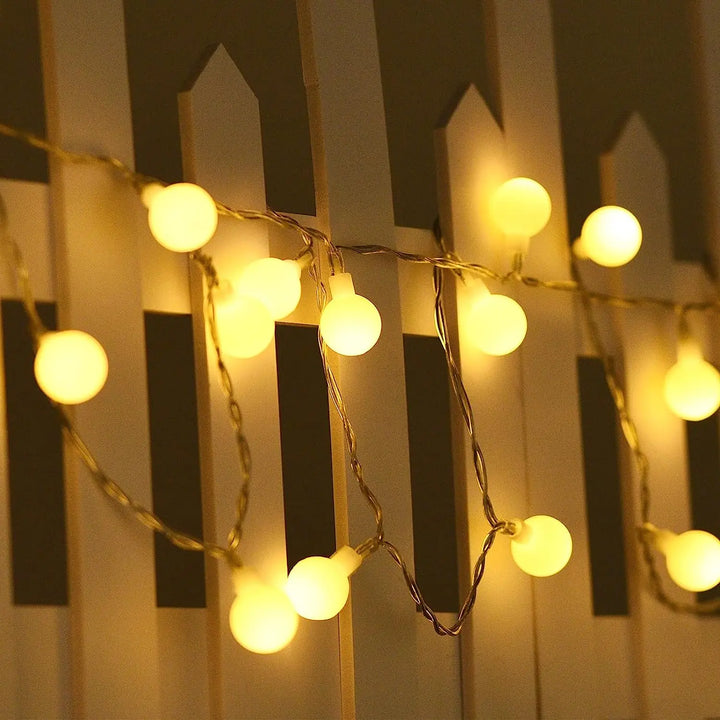 10M Globe Fairy Lights – USB/Battery String Lights for Christmas, Garden & Indoor Decor