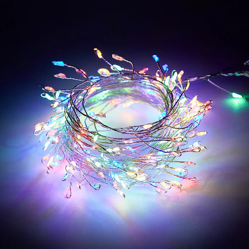 3/6/9M USB Power LED Firecracker Christmas Fairy String Lights with Remote Control