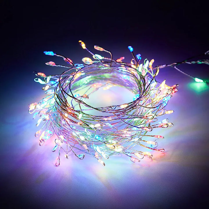 3/6/9M USB Power LED Firecracker Christmas Fairy String Lights with Remote Control