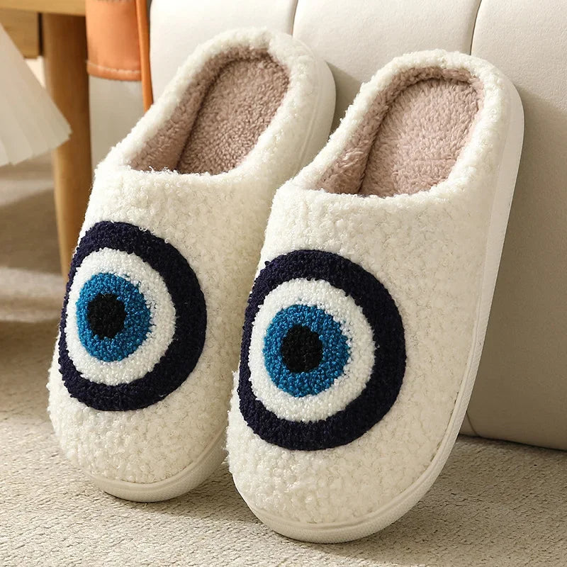 Christmas Elk Plush Slippers – Cozy Indoor Winter Shoes for Men & Women