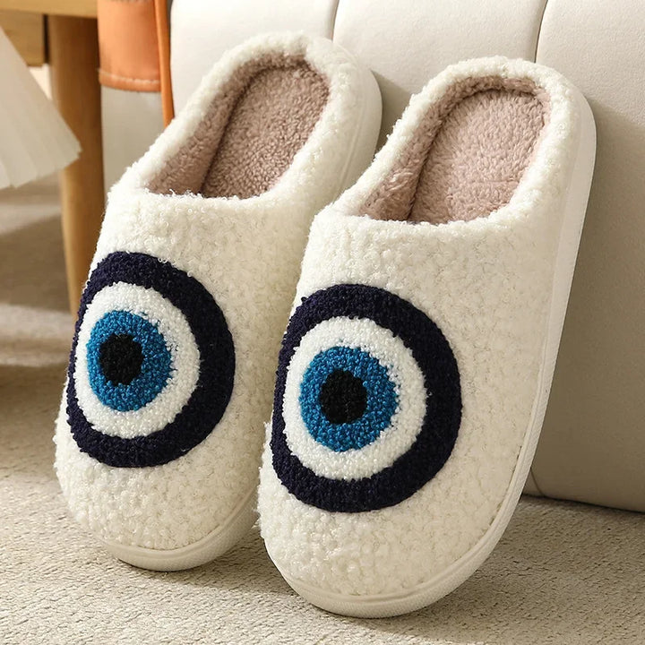 Christmas Elk Plush Slippers – Cozy Indoor Winter Shoes for Men & Women